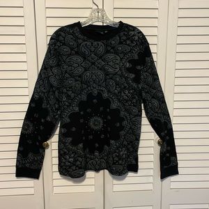 VTG Vans waffle knit thermal long sleeve top